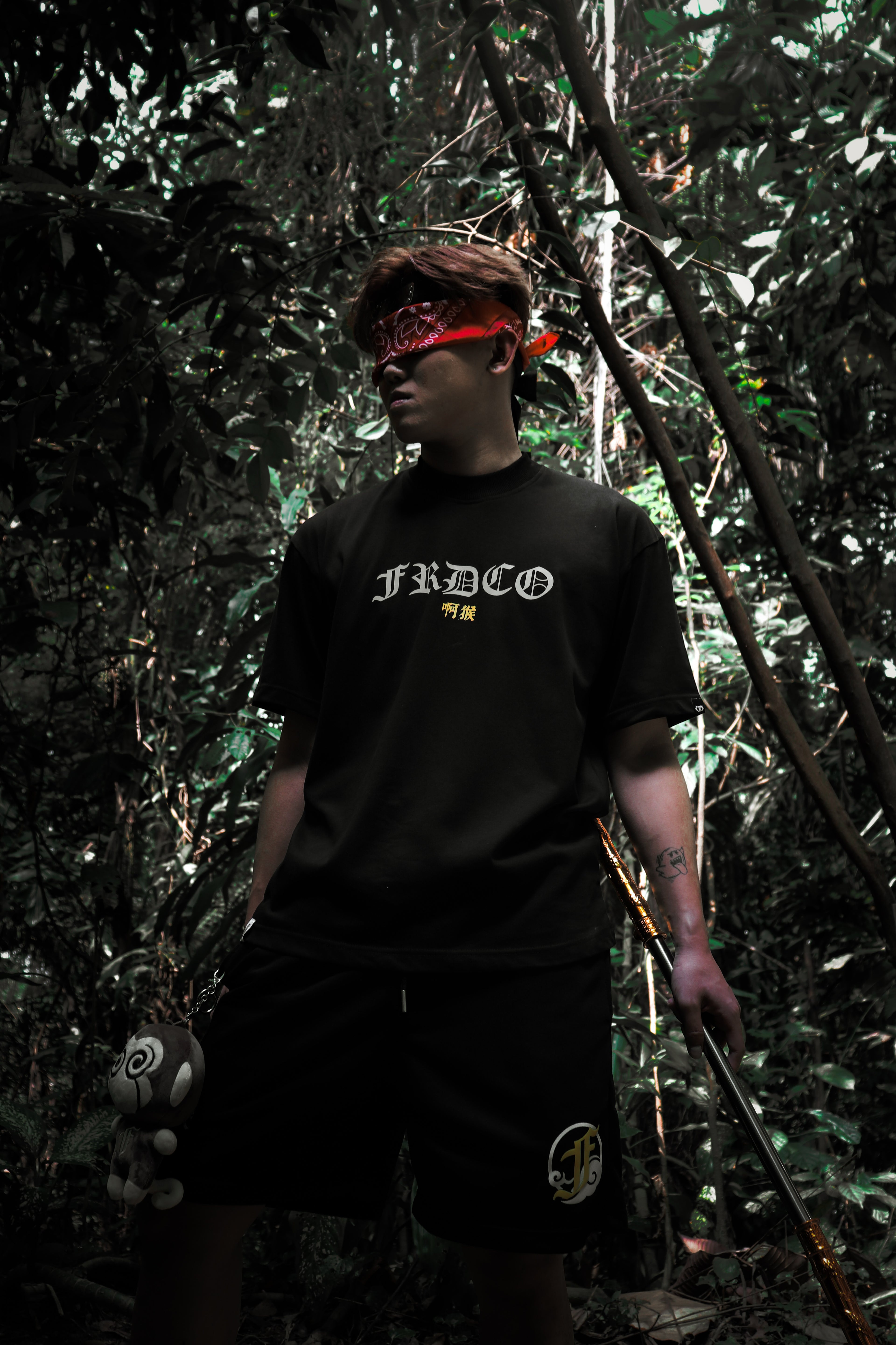 Legend Monkey : 3M Reflective Wukong Tee Black