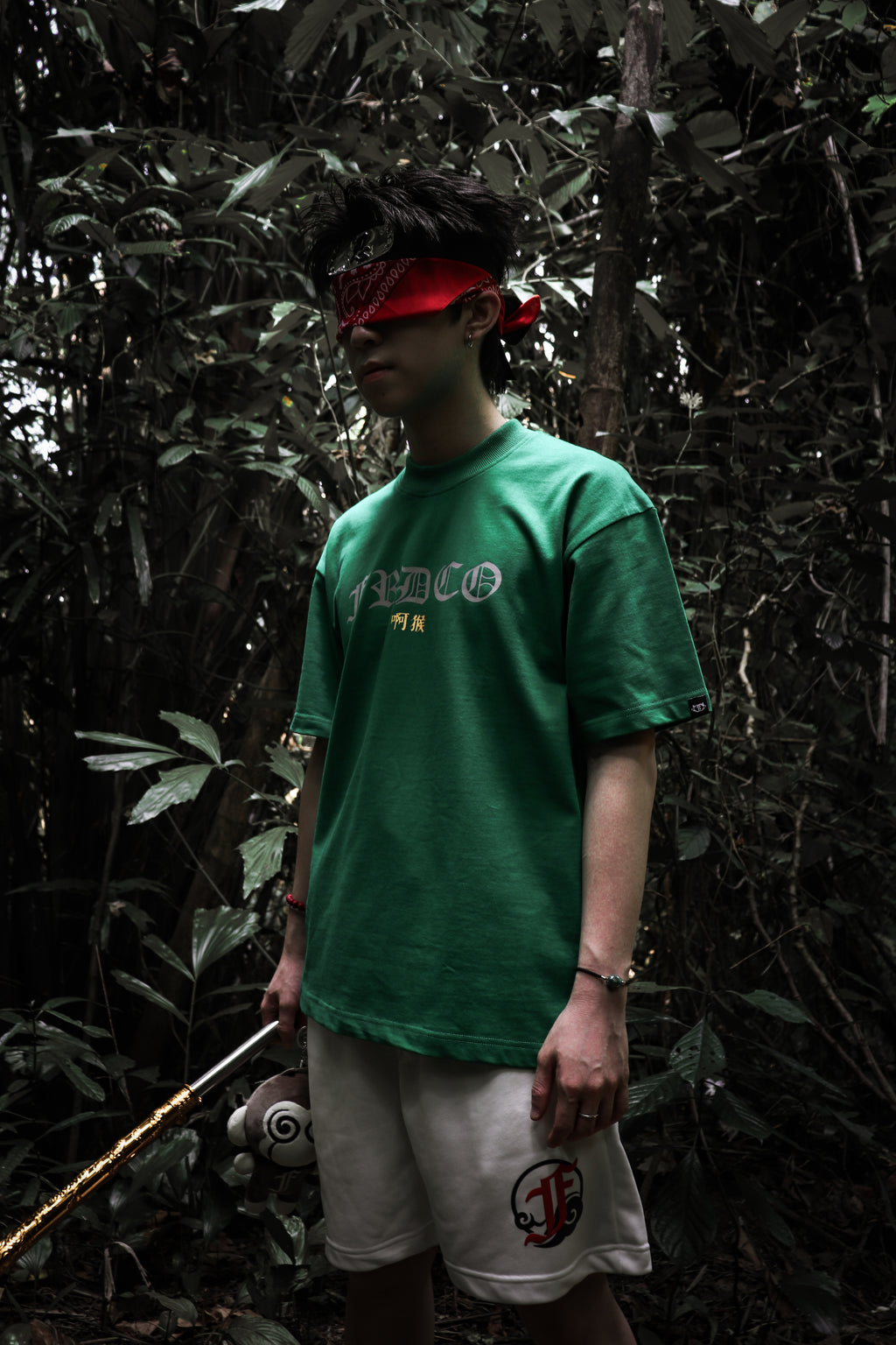 Legend Monkey : 3M Reflective Wukong Tee Green