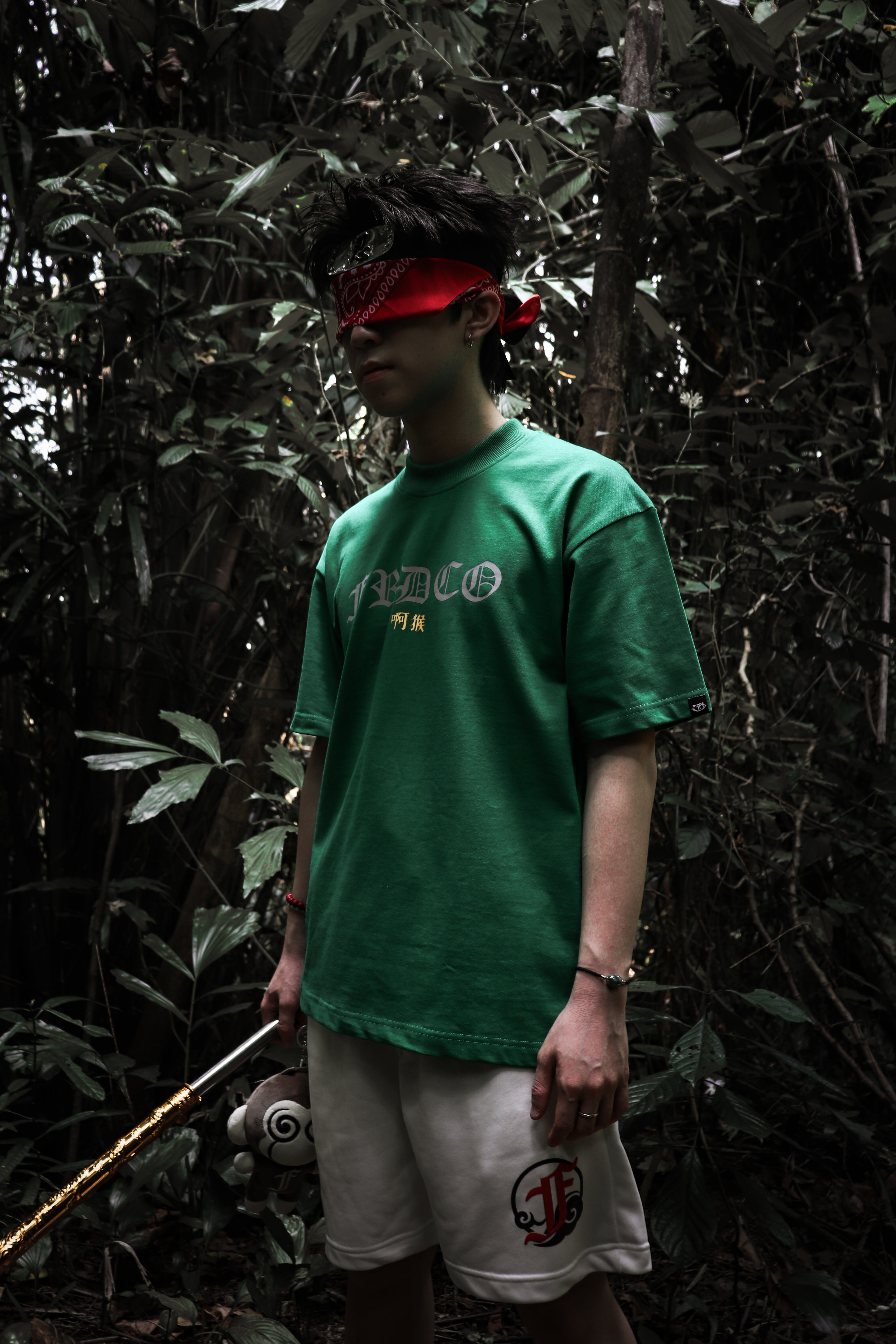 Legend Monkey : 3M Reflective Wukong Tee Green
