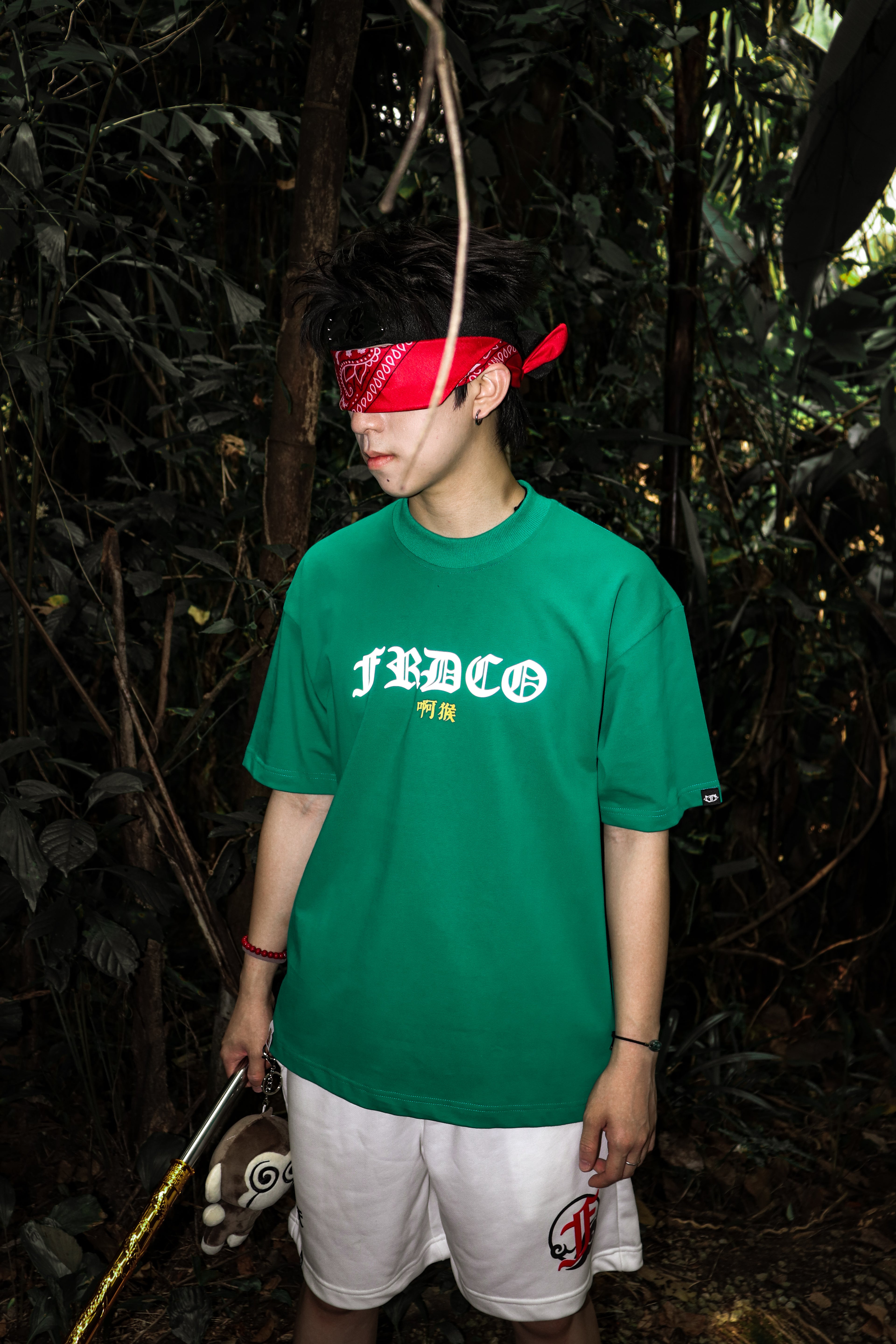 Legend Monkey : 3M Reflective Wukong Tee Green
