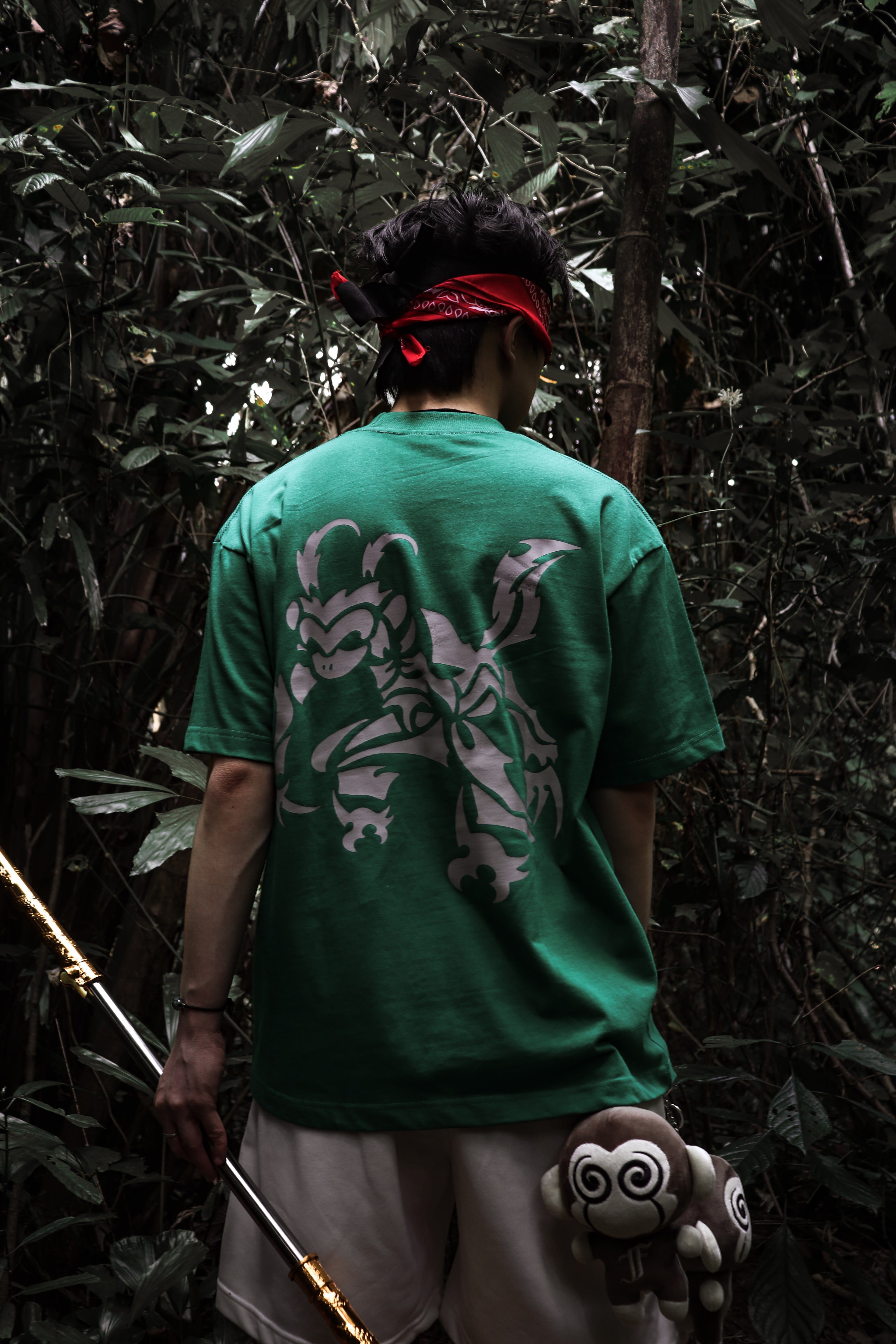 Legend Monkey : 3M Reflective Wukong Tee Green