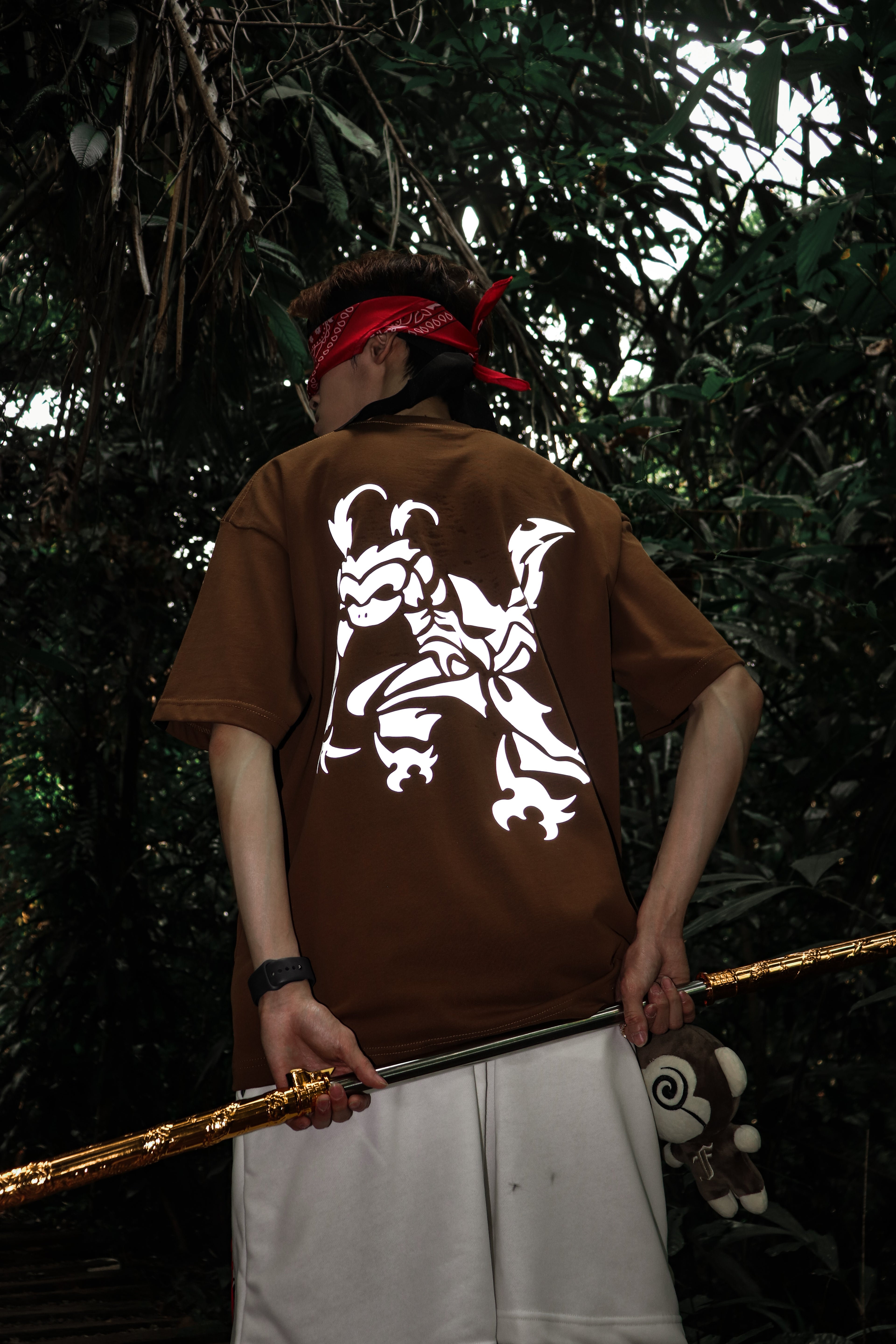 Legend Monkey : 3M Reflective Wukong Tee Brown