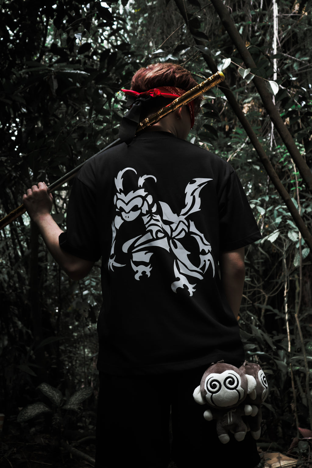 Legend Monkey : 3M Reflective Wukong Tee Black