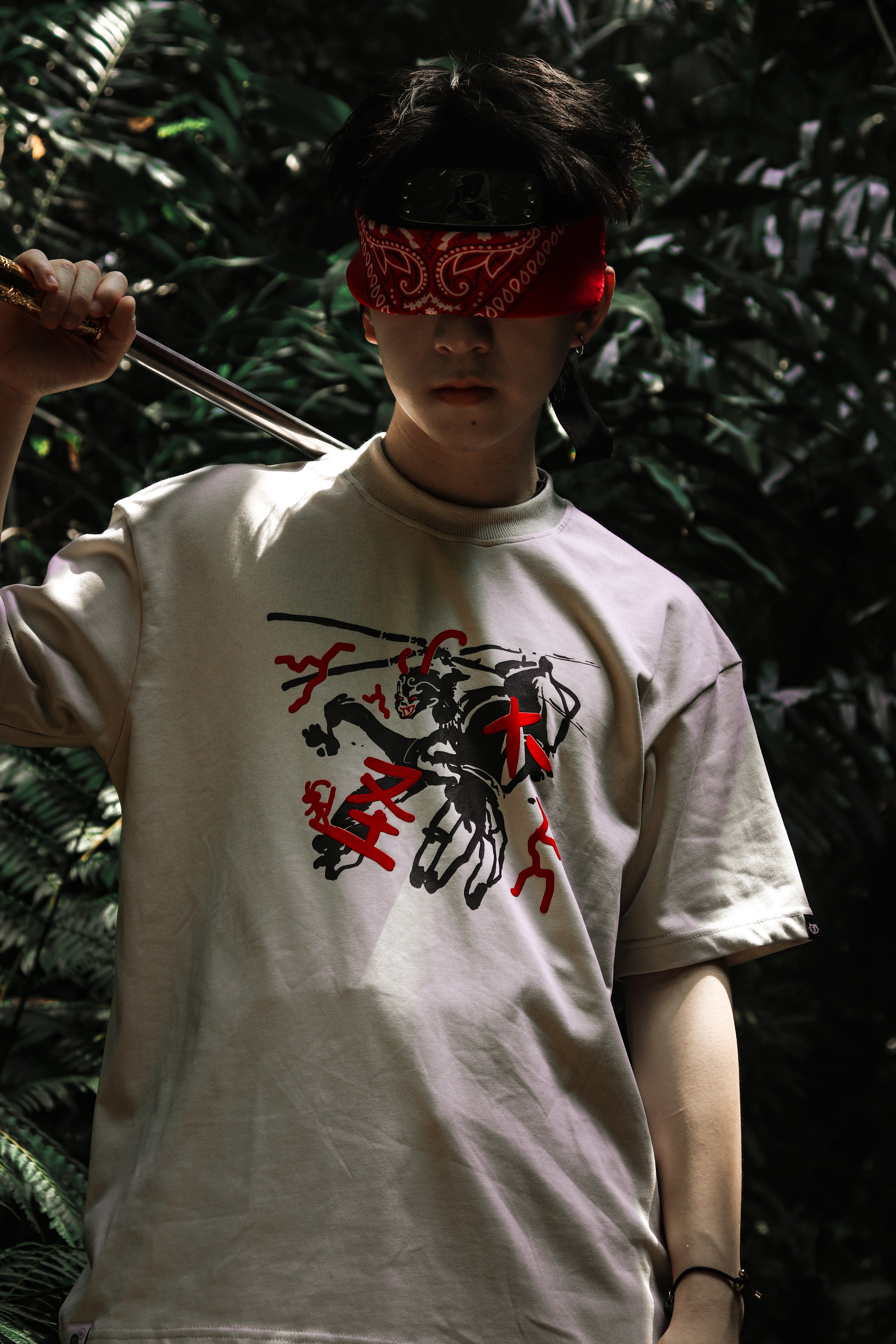 Legend Monkey : Warrior Wu Kong Tee Khaki