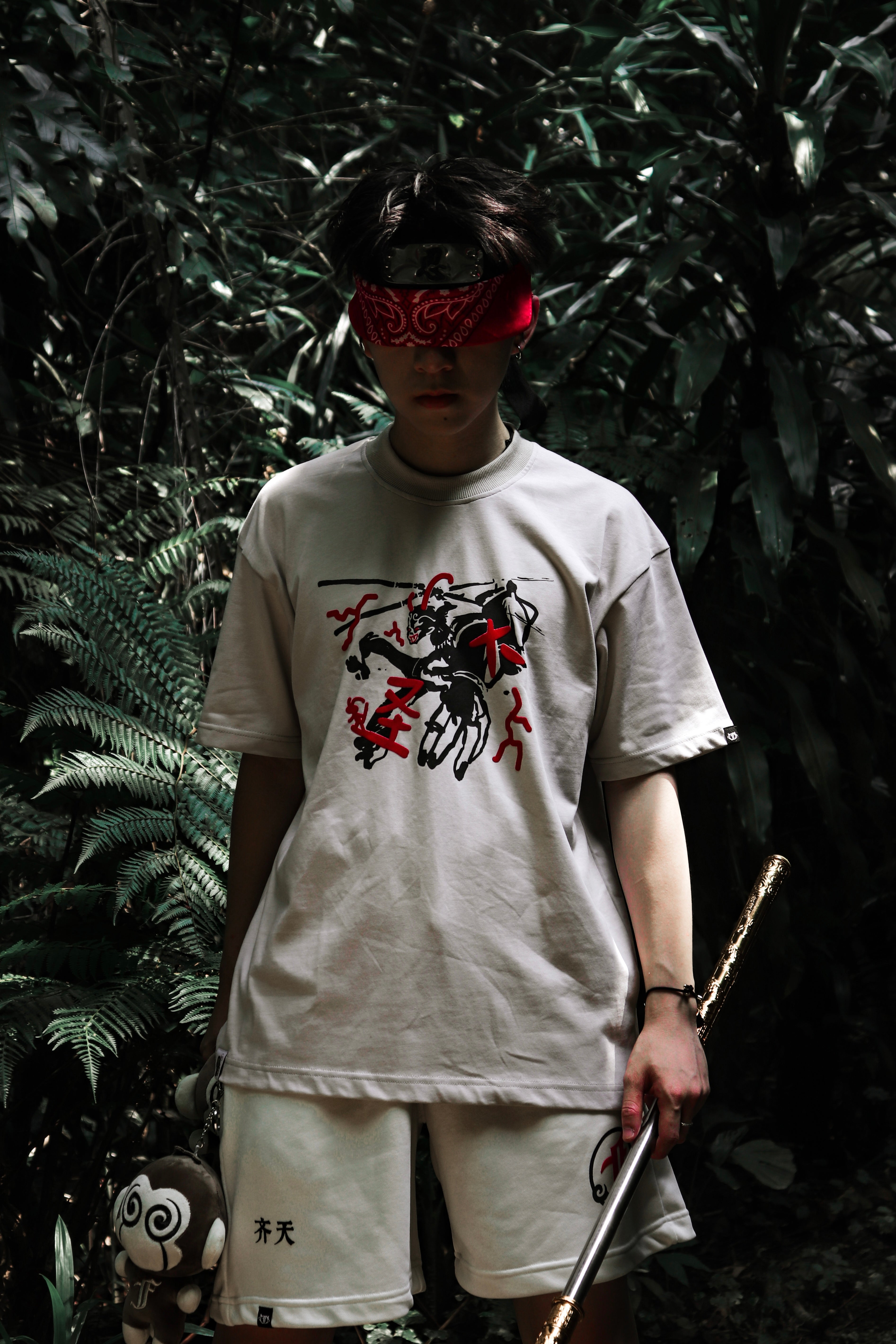 Legend Monkey : Warrior Wu Kong Tee Khaki