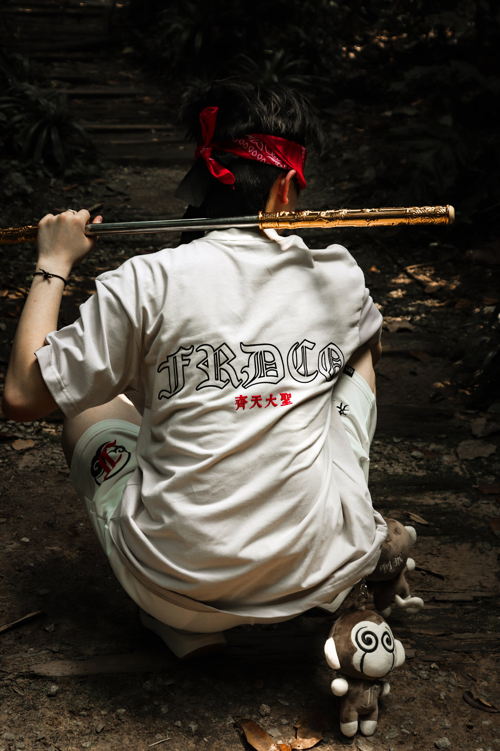 Legend Monkey : Warrior Wu Kong Tee Khaki