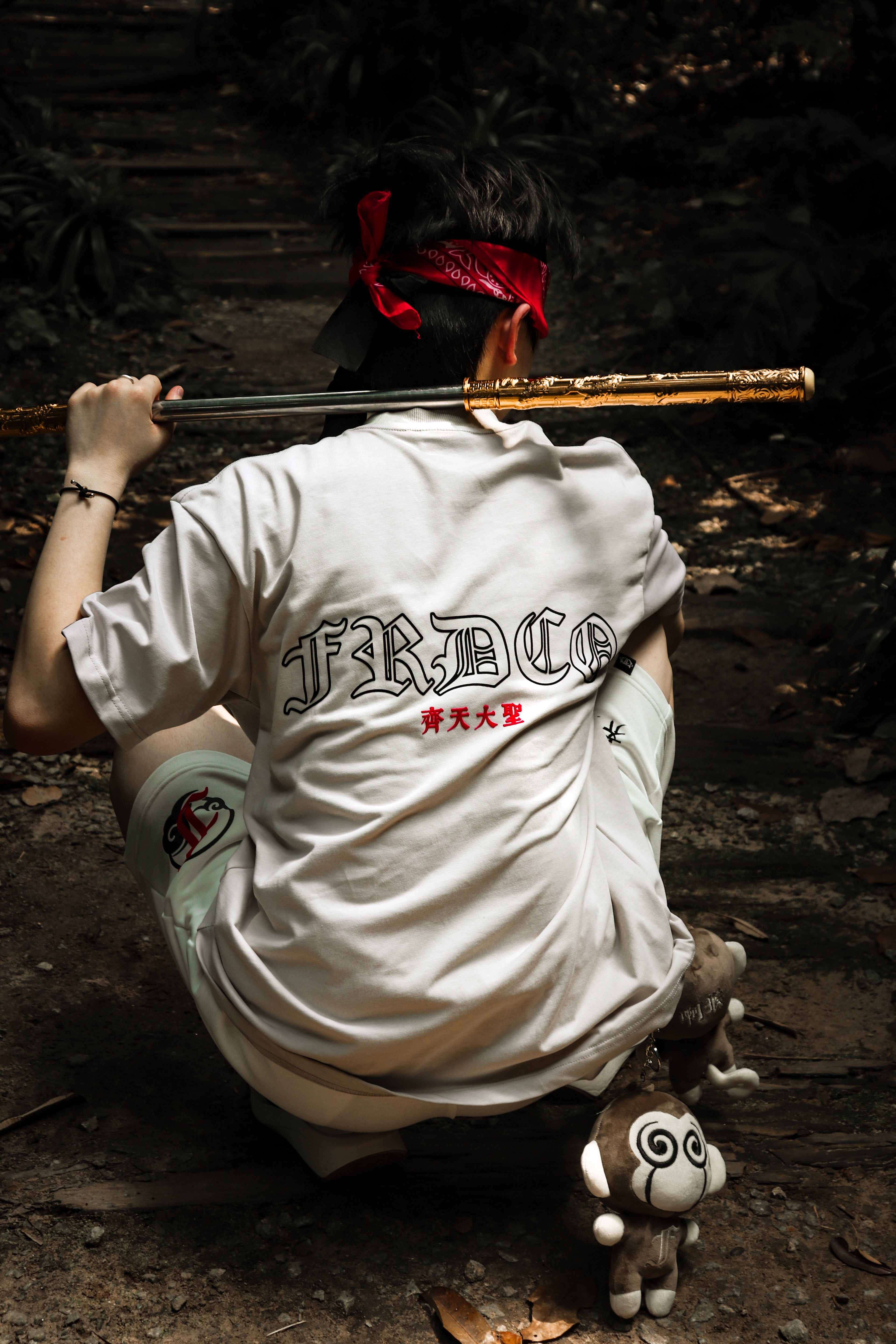 Legend Monkey : Warrior Wu Kong Tee Khaki