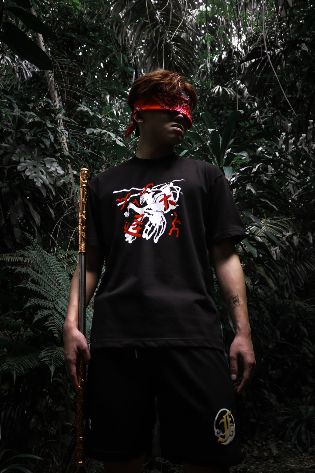Legend Monkey : Warrior Wu Kong Tee Black