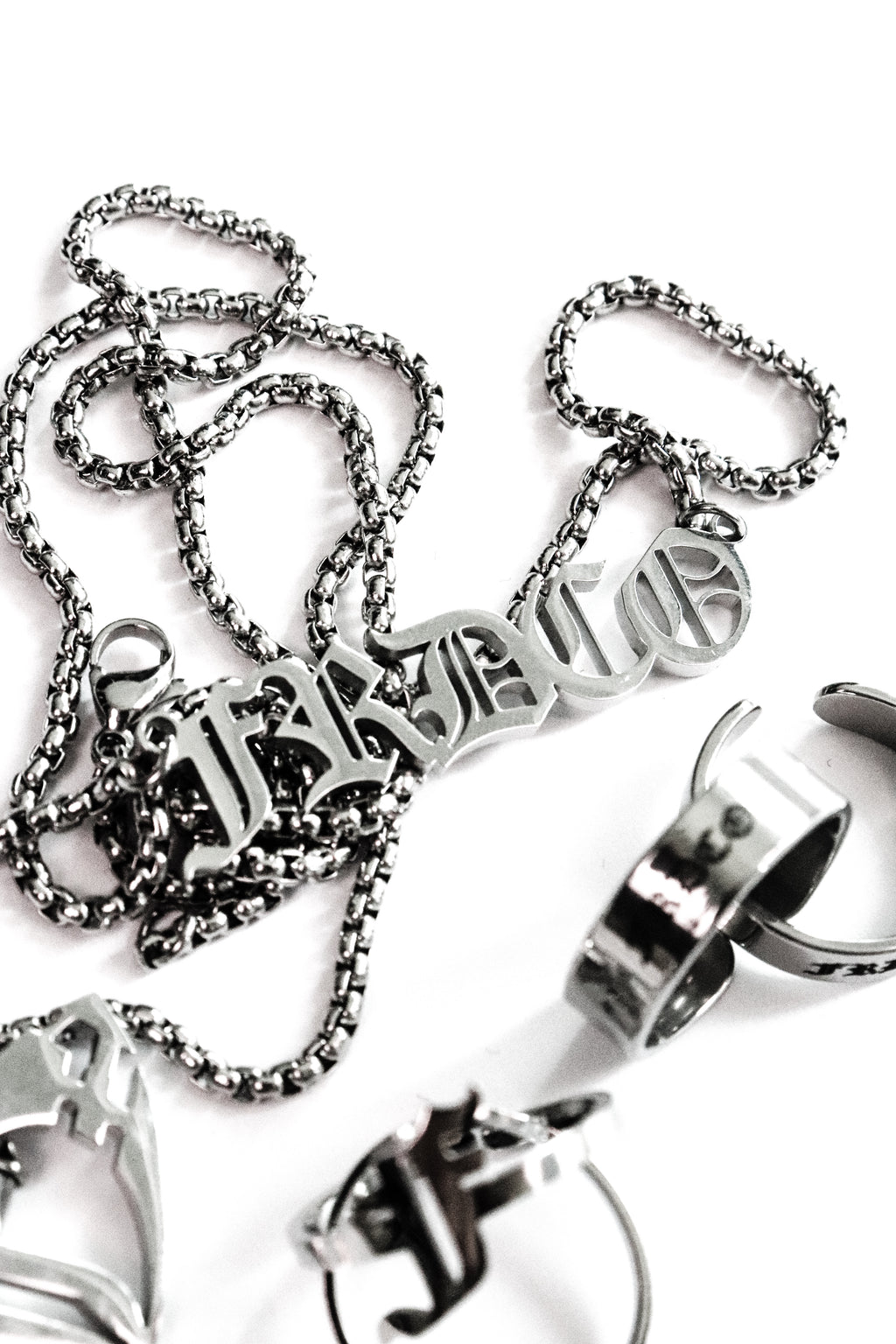 Essential Sliver Logo Necklaces
