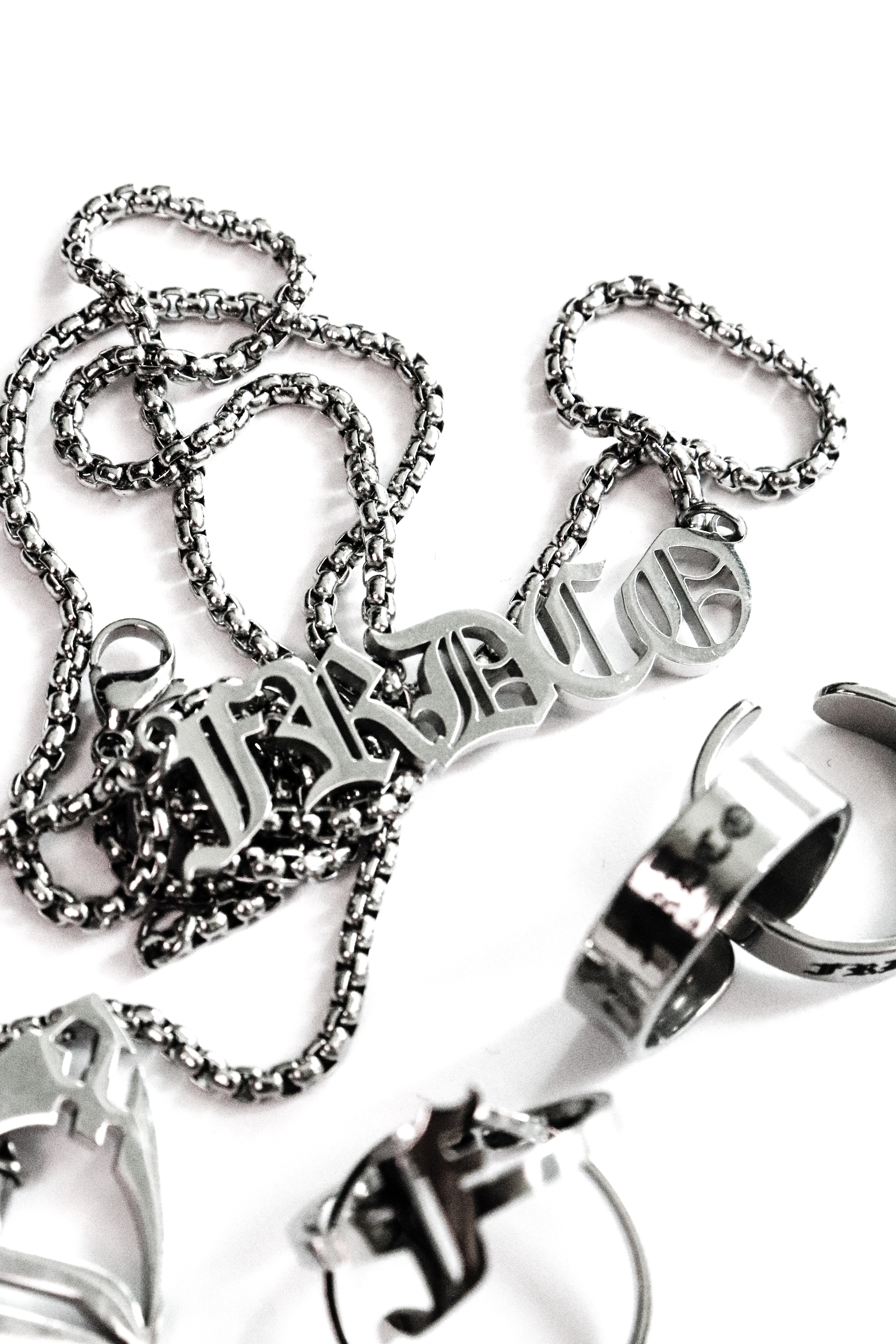 Essential Sliver Logo Necklaces