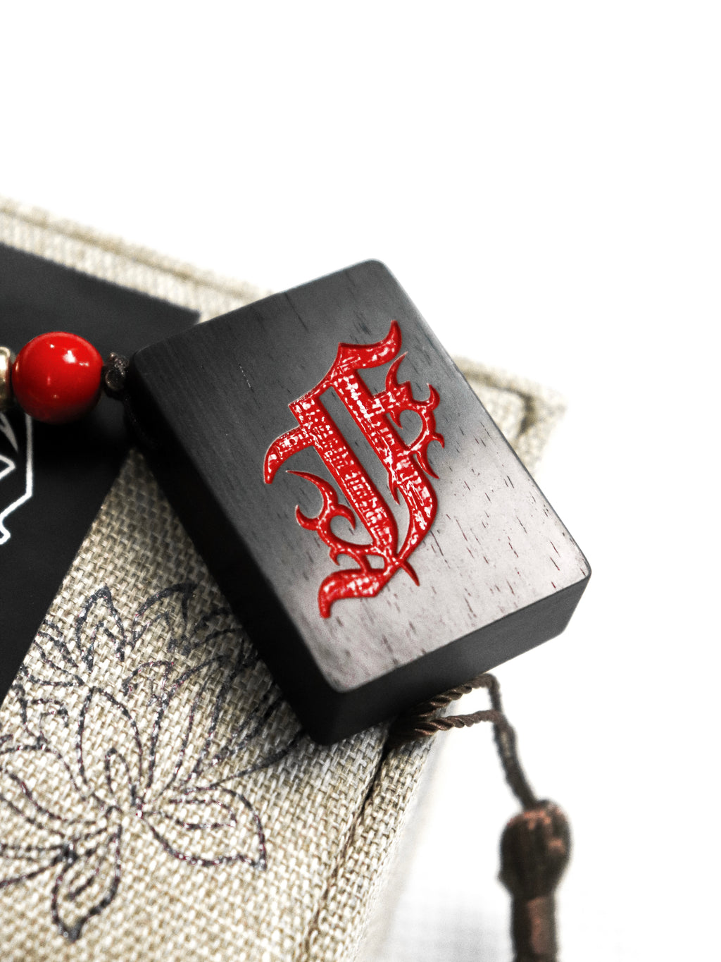 Flame Logo Mahjiong Keychain