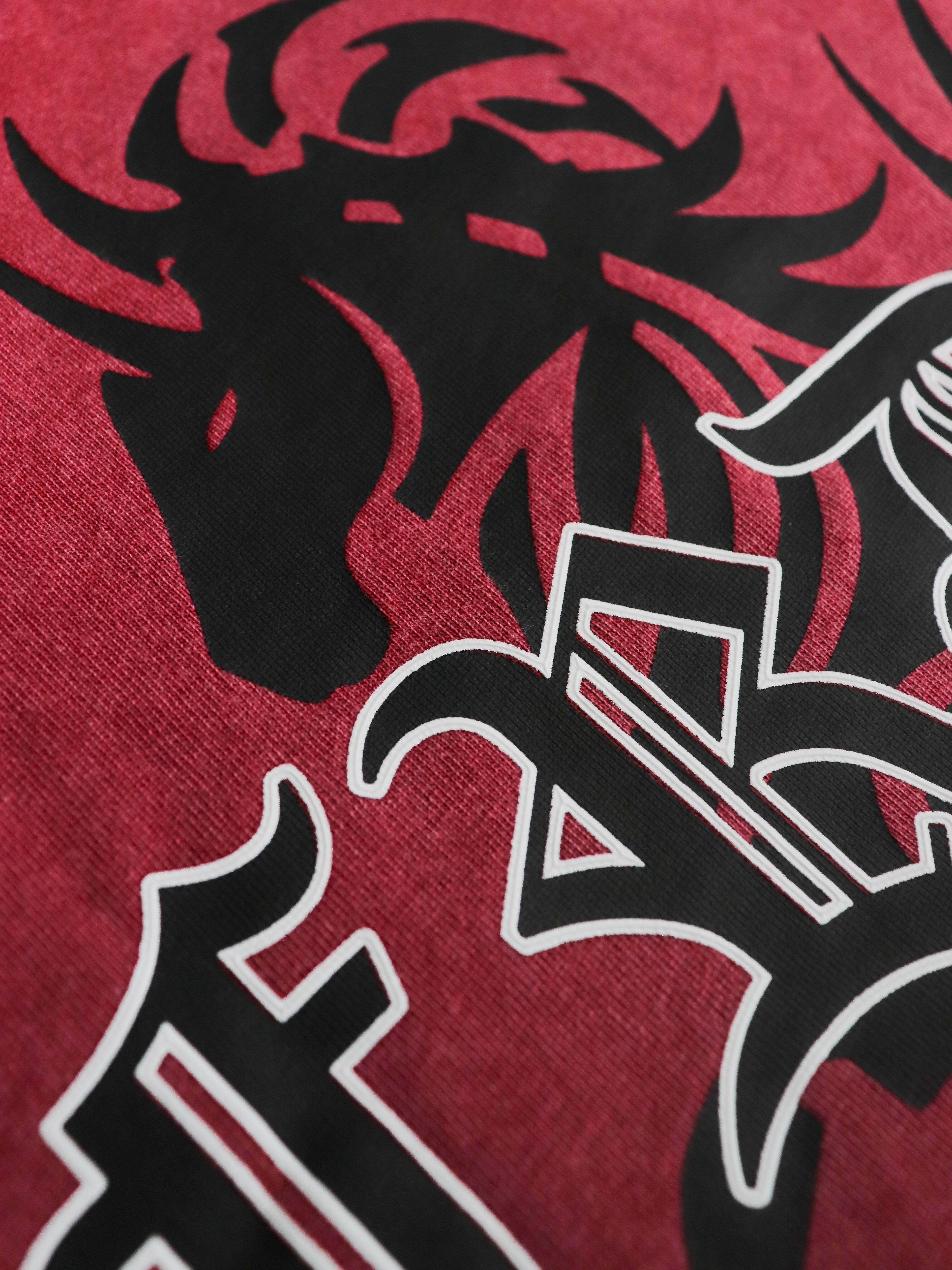 Horse EMP Washed Tee Red