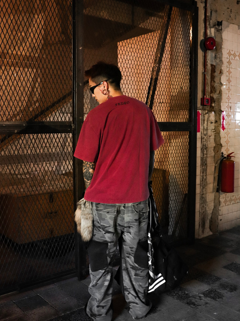 Knight Washed Tee Red