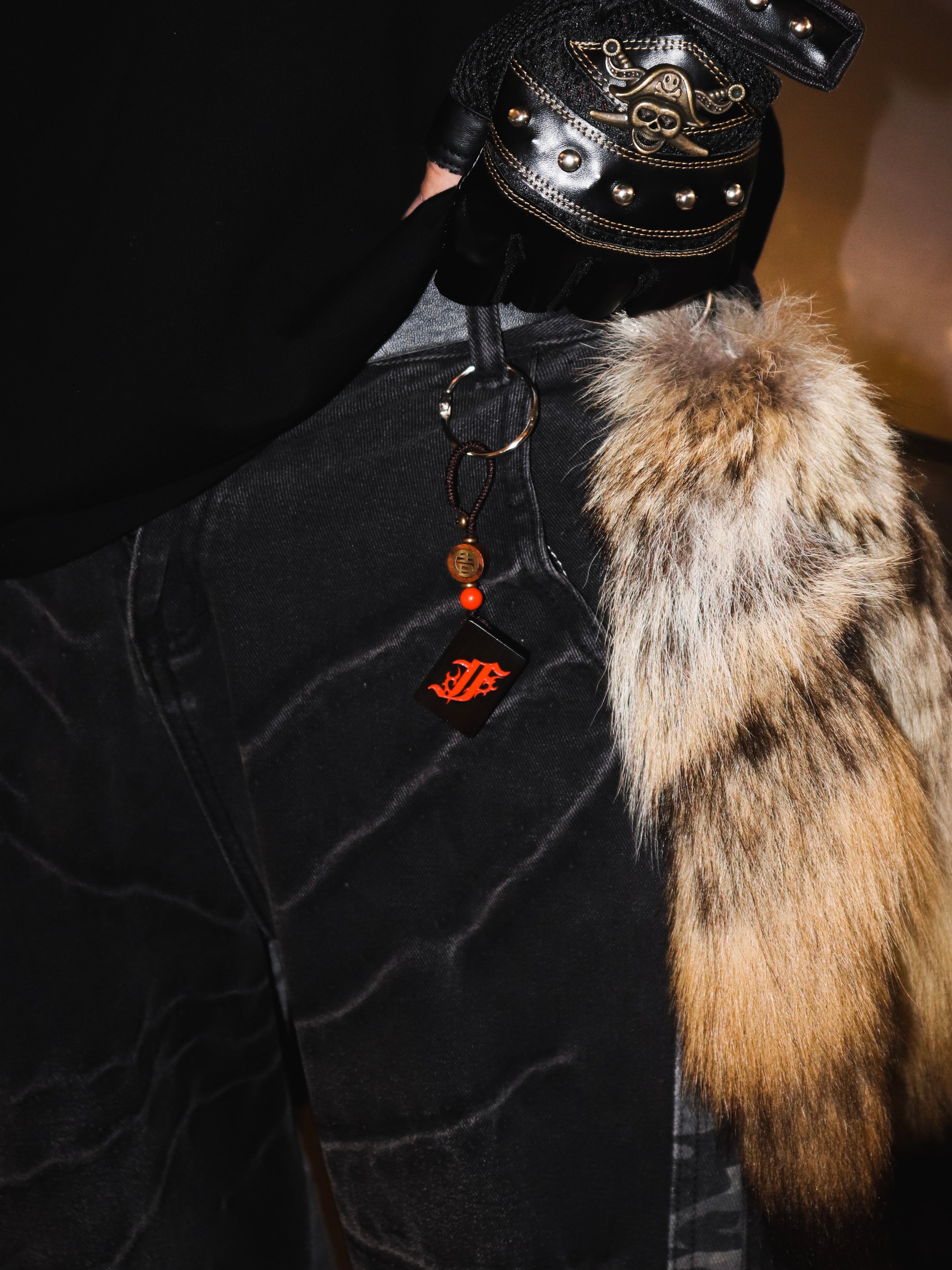 Flame Logo Mahjiong Keychain