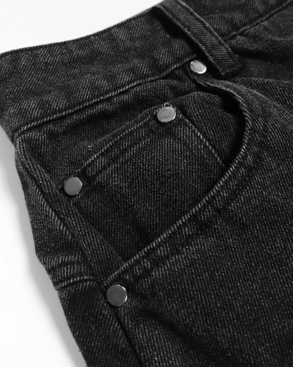 Aura Curved Jeans Black