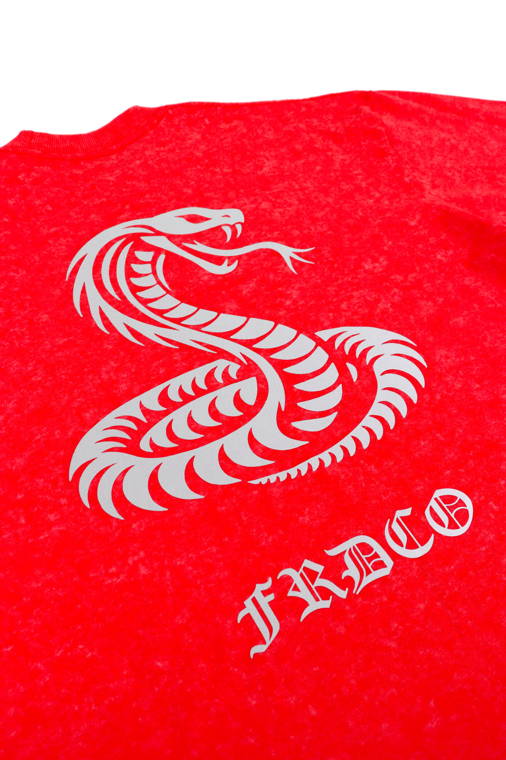 3M Reflective Snake Washed Tee Red