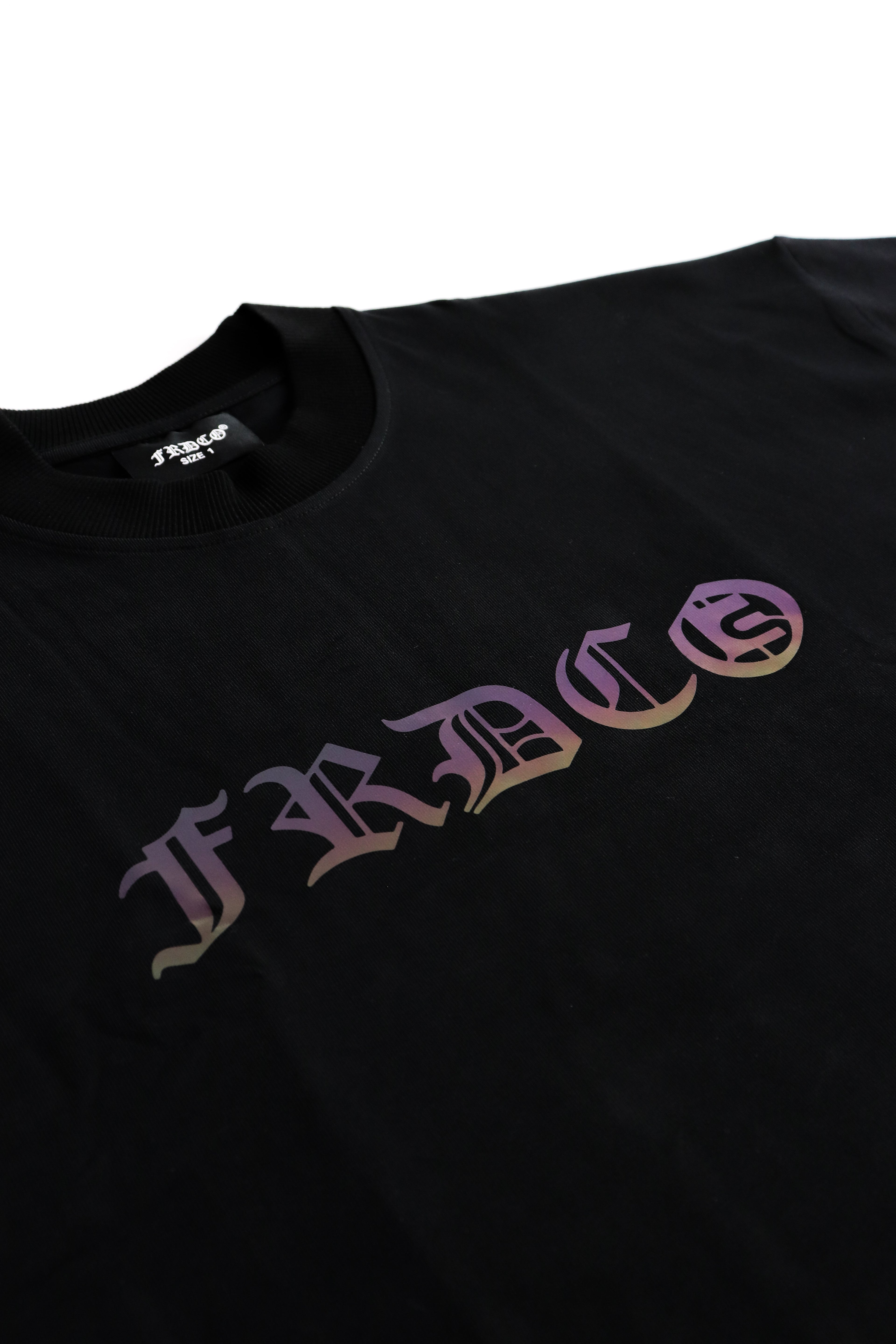 Triple S : Rainbow Reflective Snake Tee Black