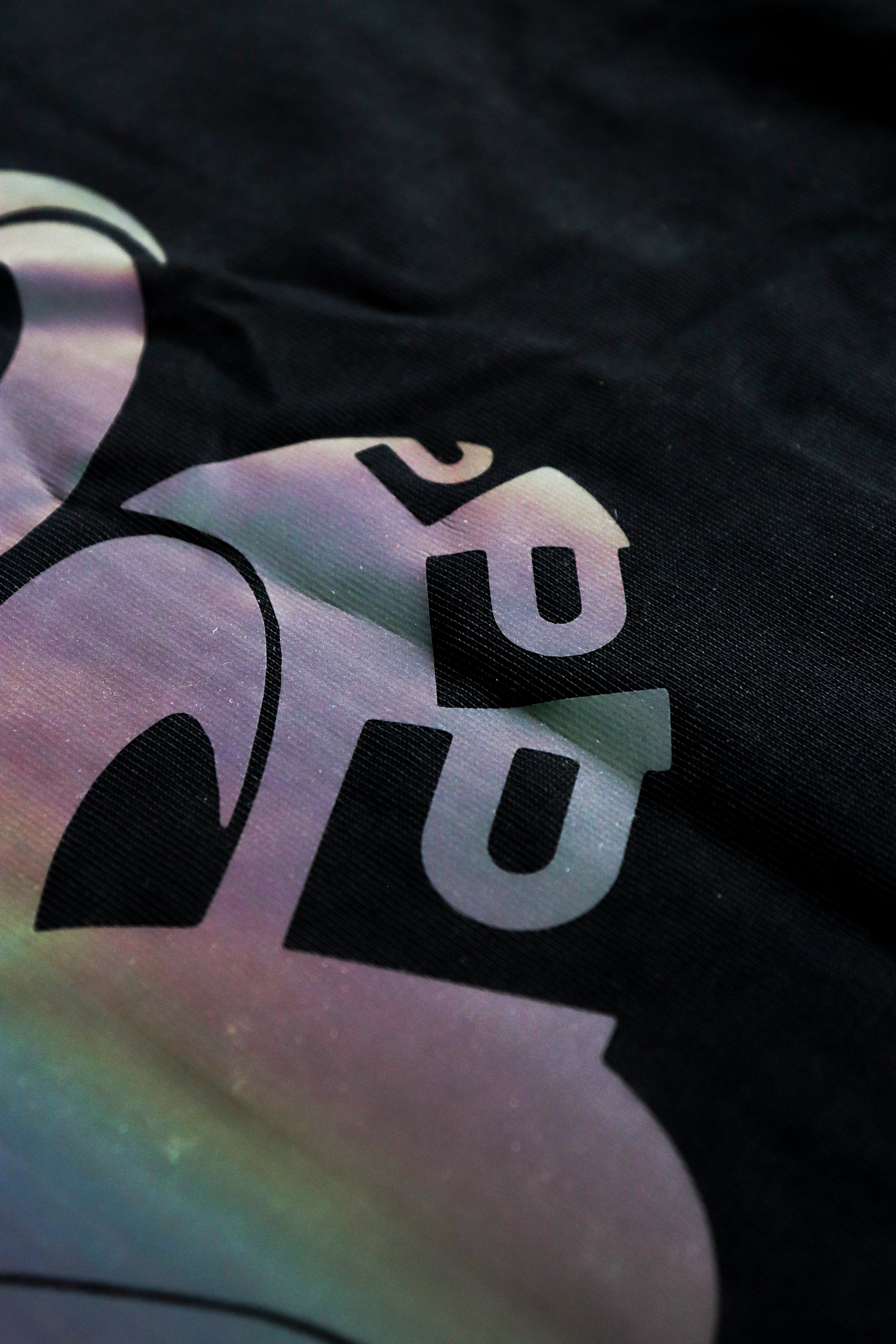 Triple S : Rainbow Reflective Snake Tee Black