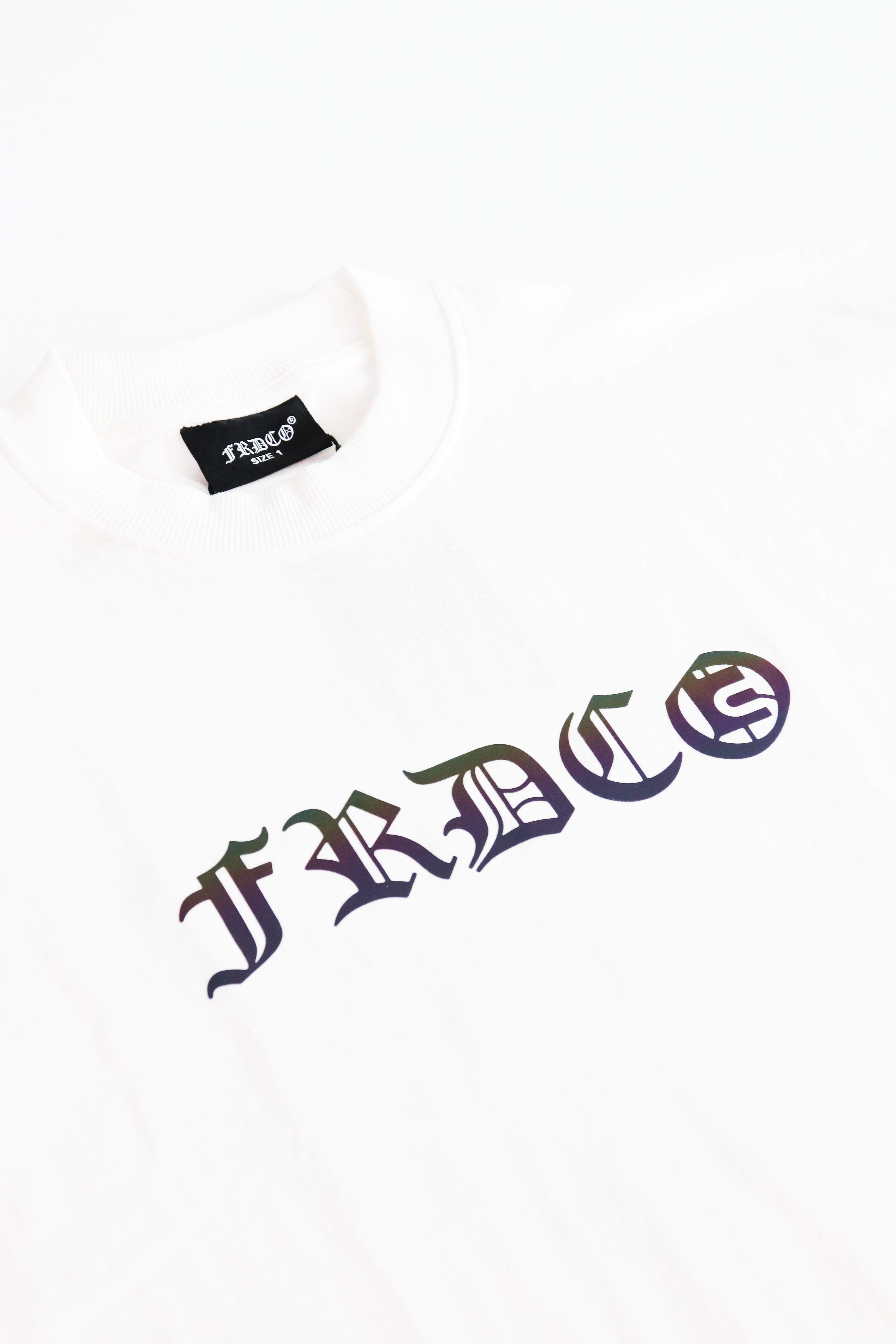 Triple S : Rainbow Reflective Snake Tee White