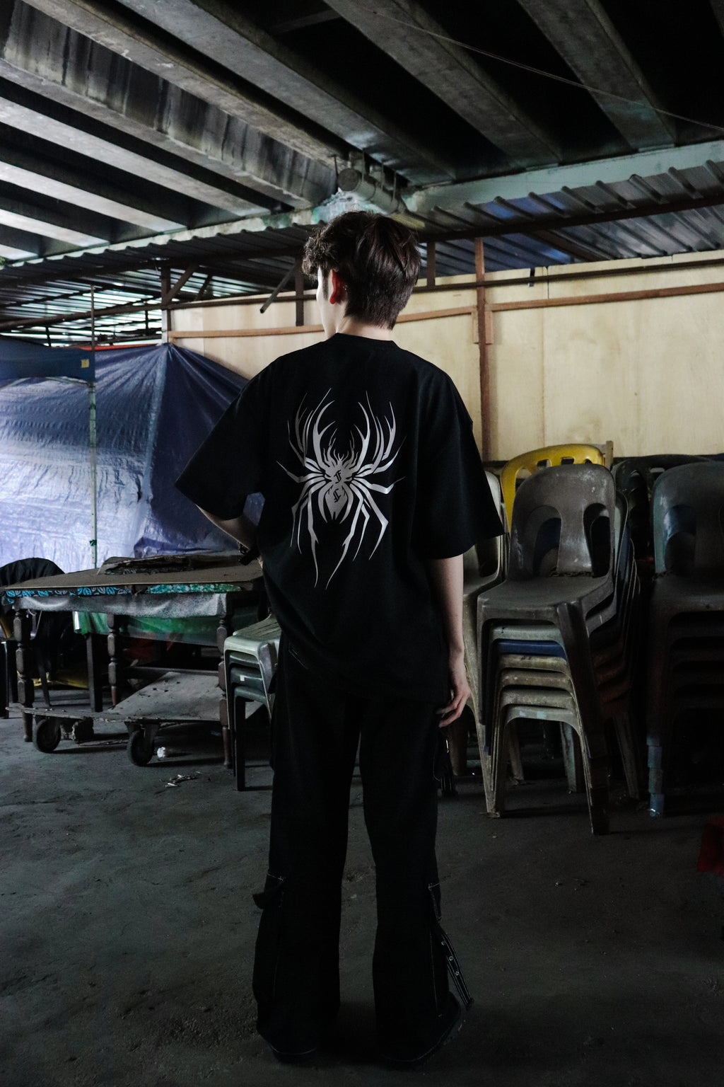 3M Reflective Spider Tee Black