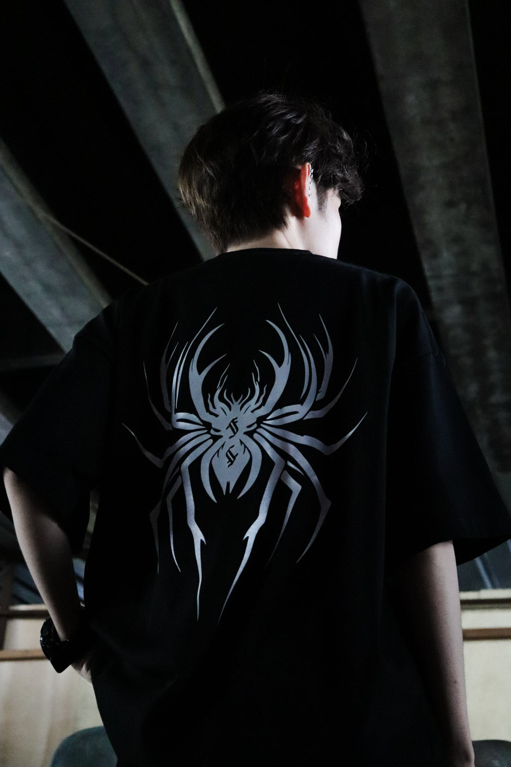 3M Reflective Spider Tee Black
