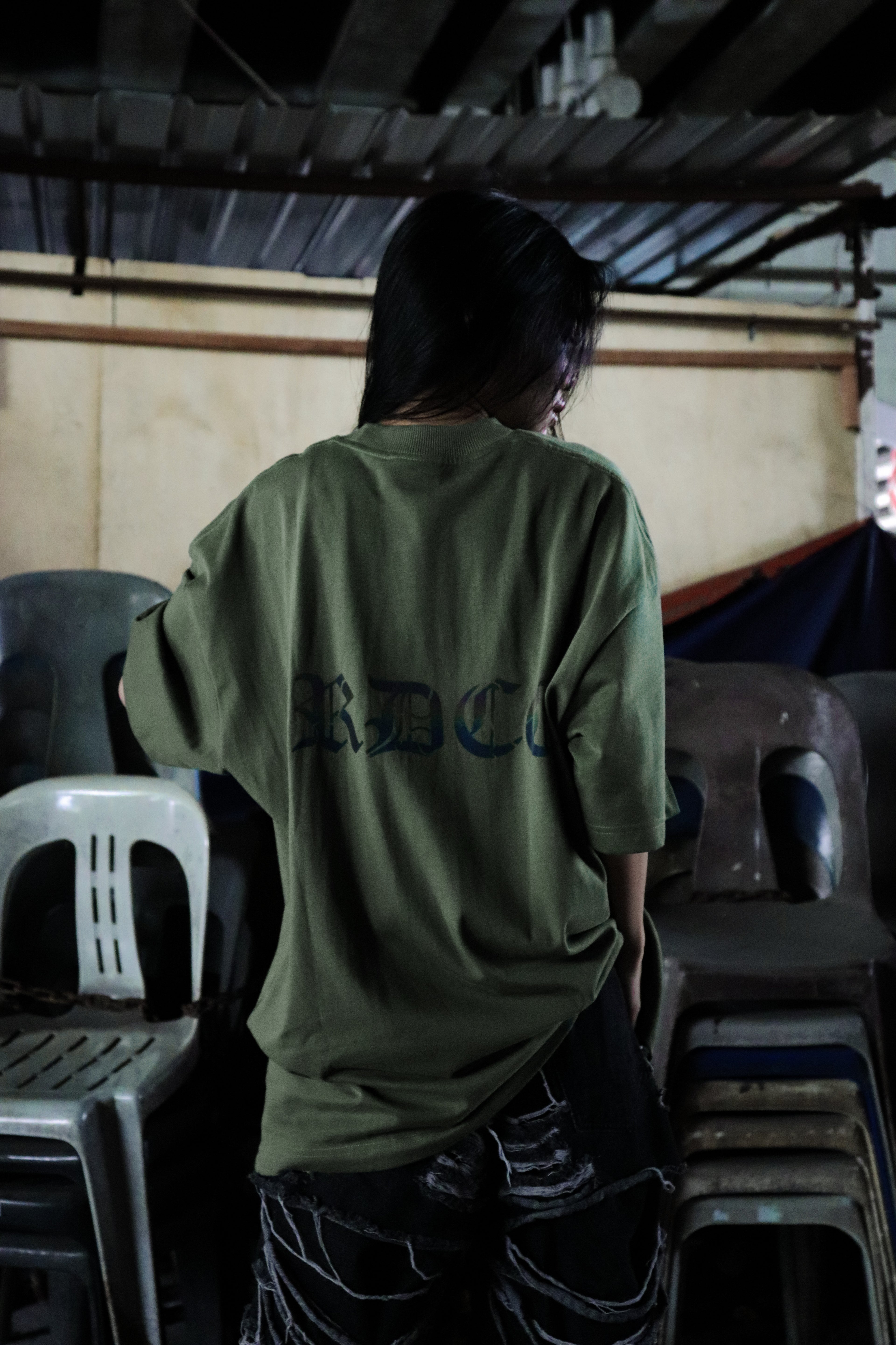 SS25 Rainbow Essential Tee Army