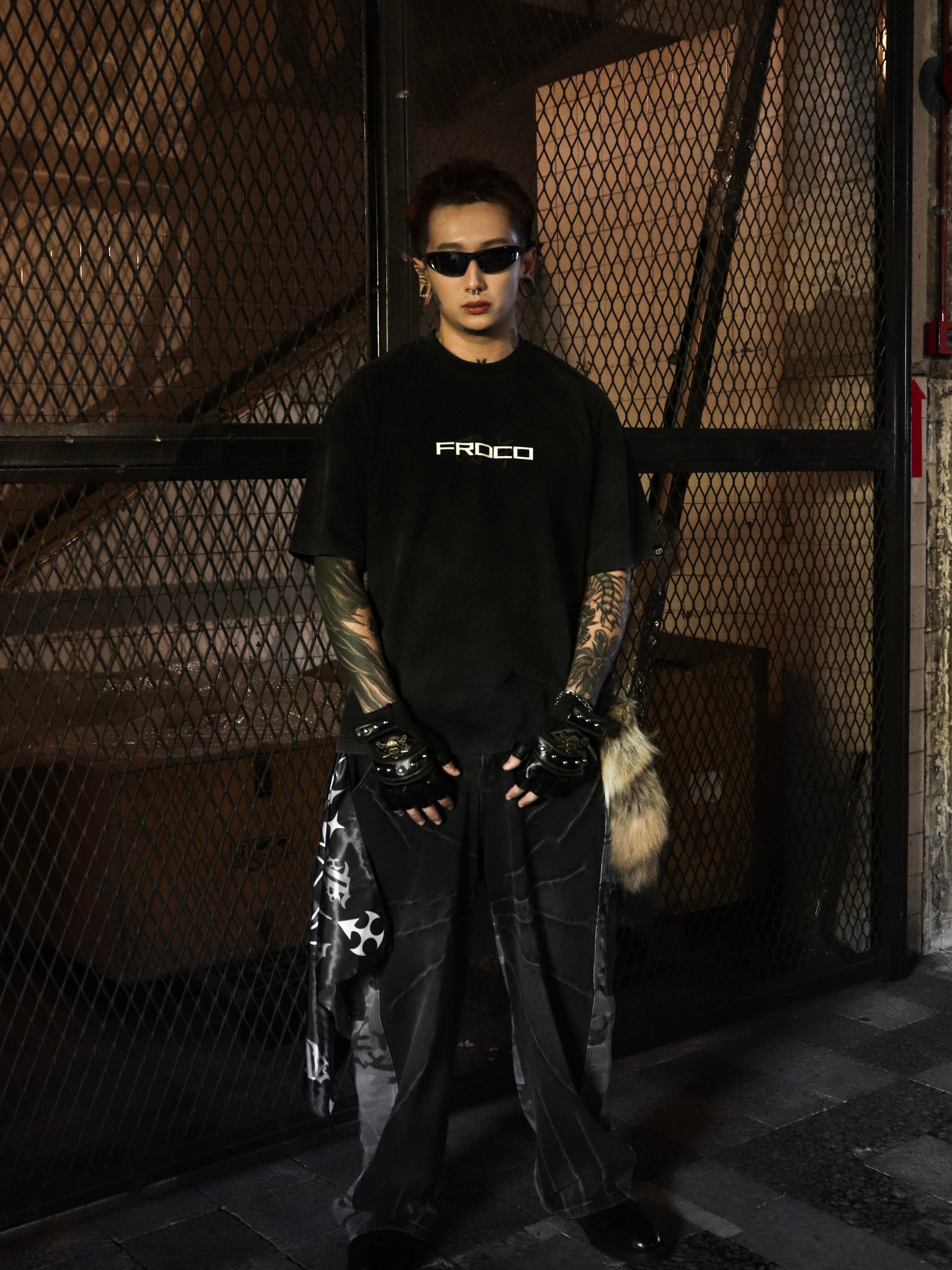 Horse EMP Washed Tee Black