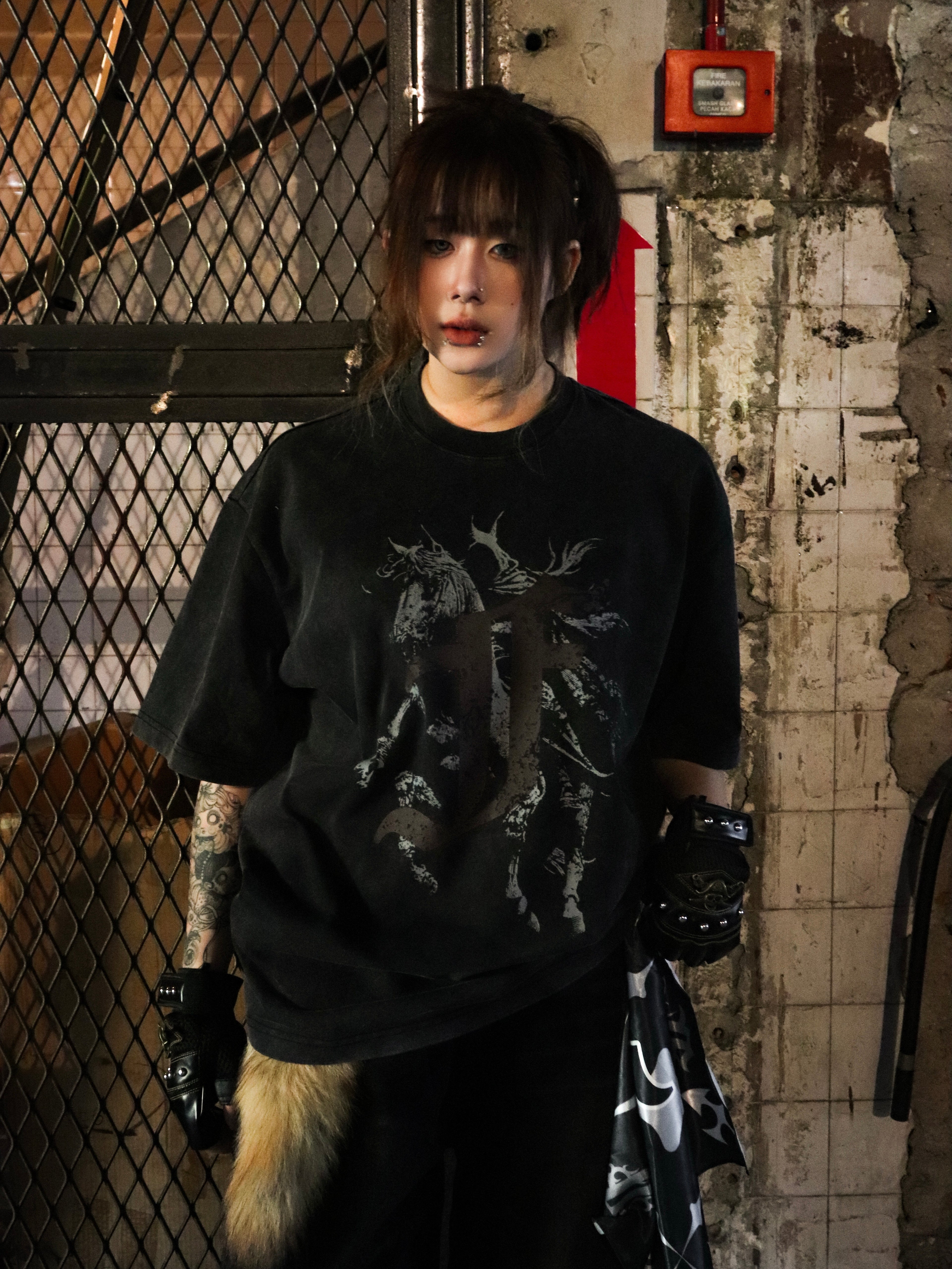 Knight Washed Tee Black