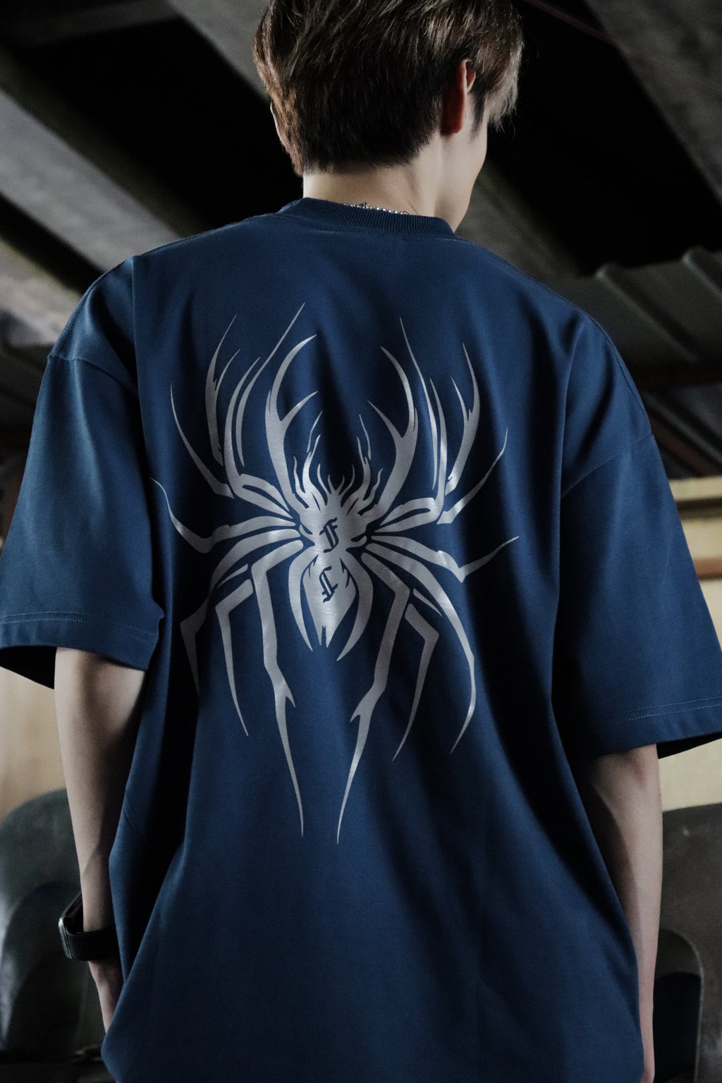 3M Reflective Spider Tee Blue