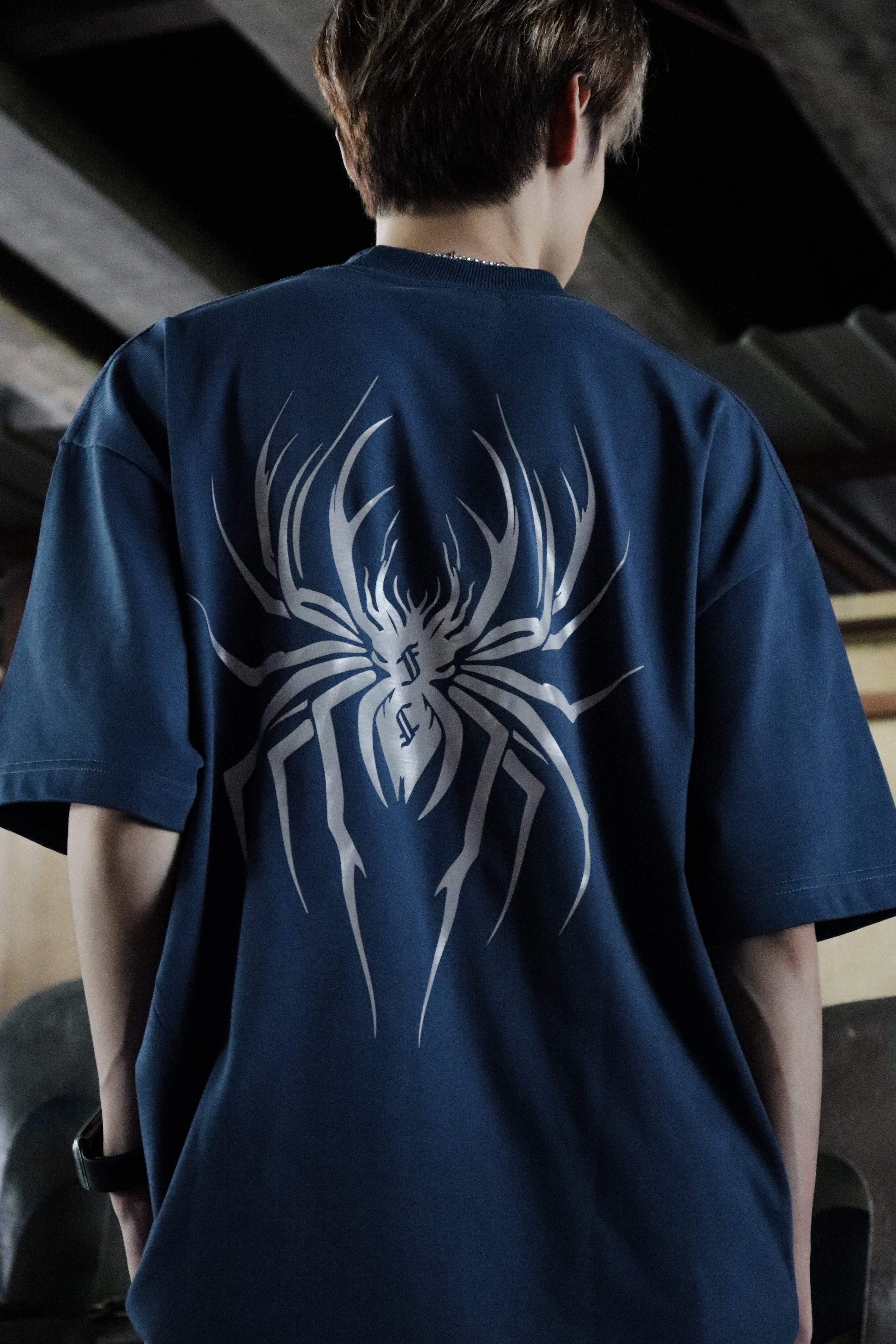 3M Reflective Spider Tee Blue