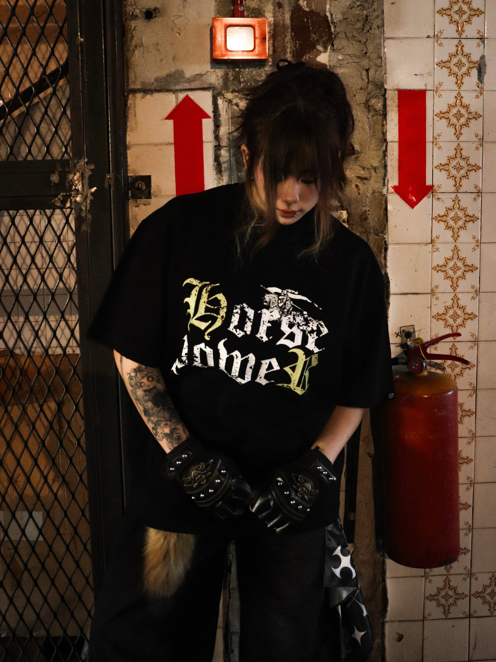 Horse Power Tee Black