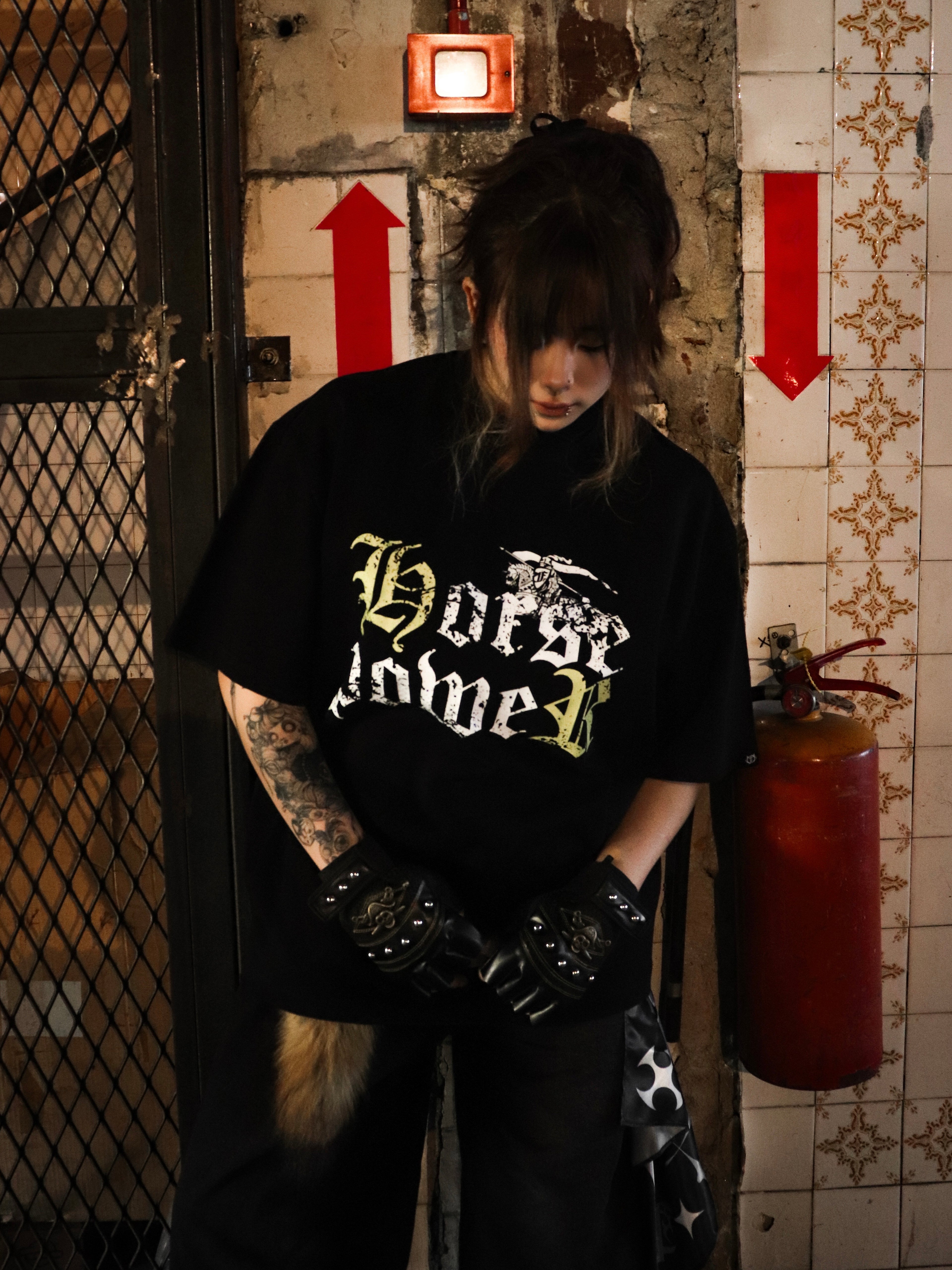 Horse Power Tee Black