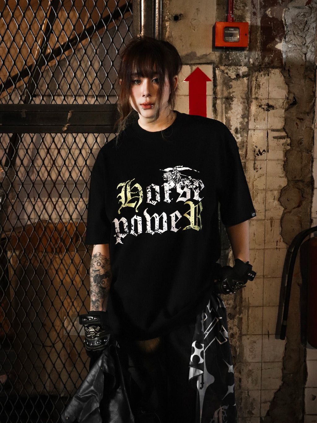 Horse Power Tee Black