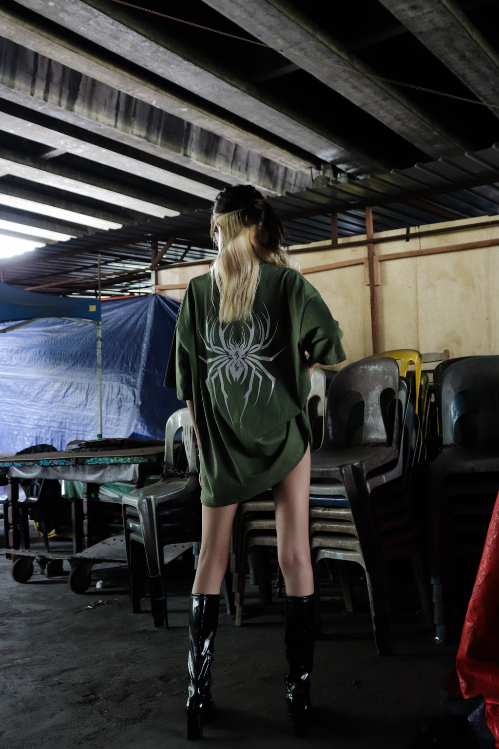 3M Reflective Spider Tee Army