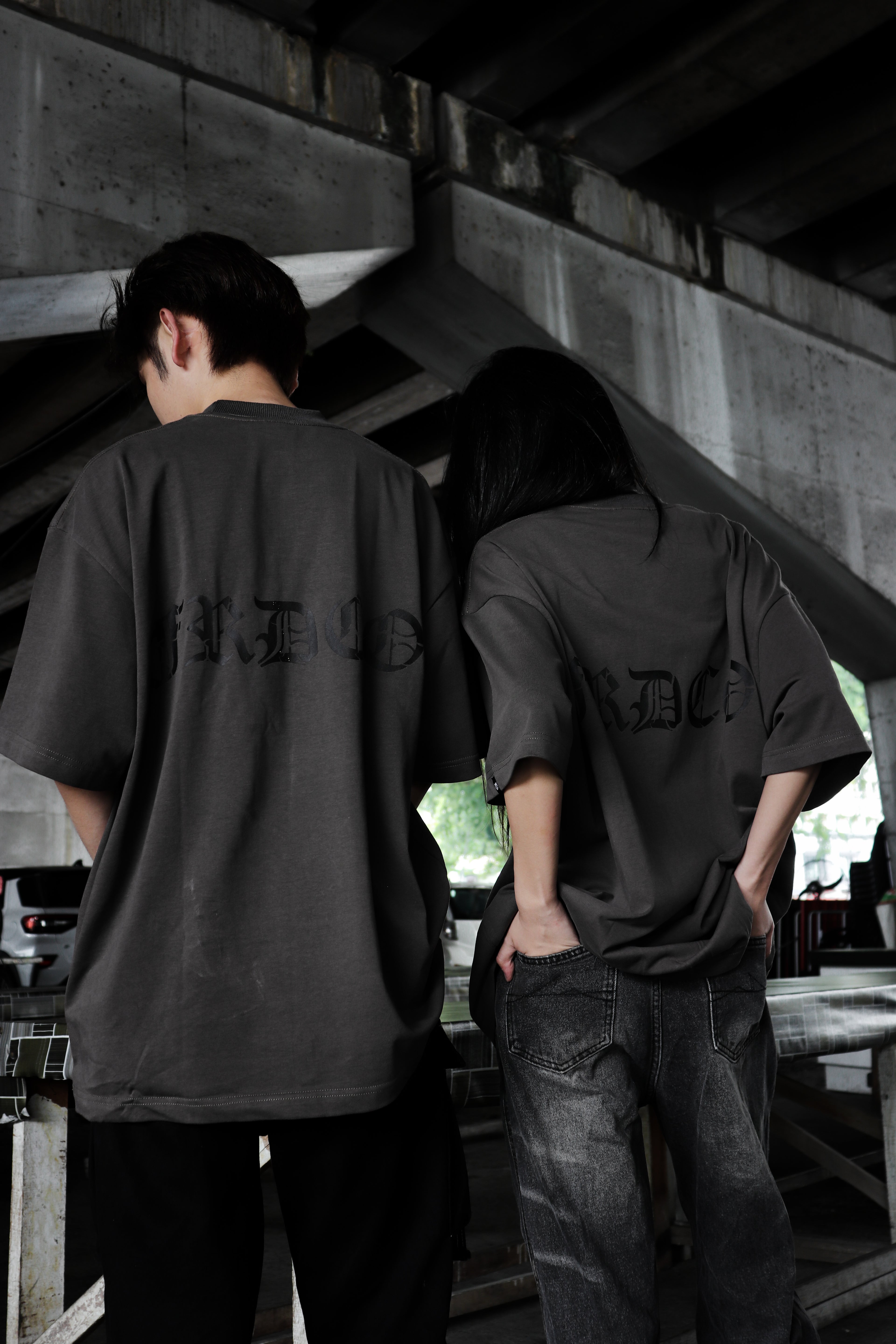 Stoned Hearts Tee Grey