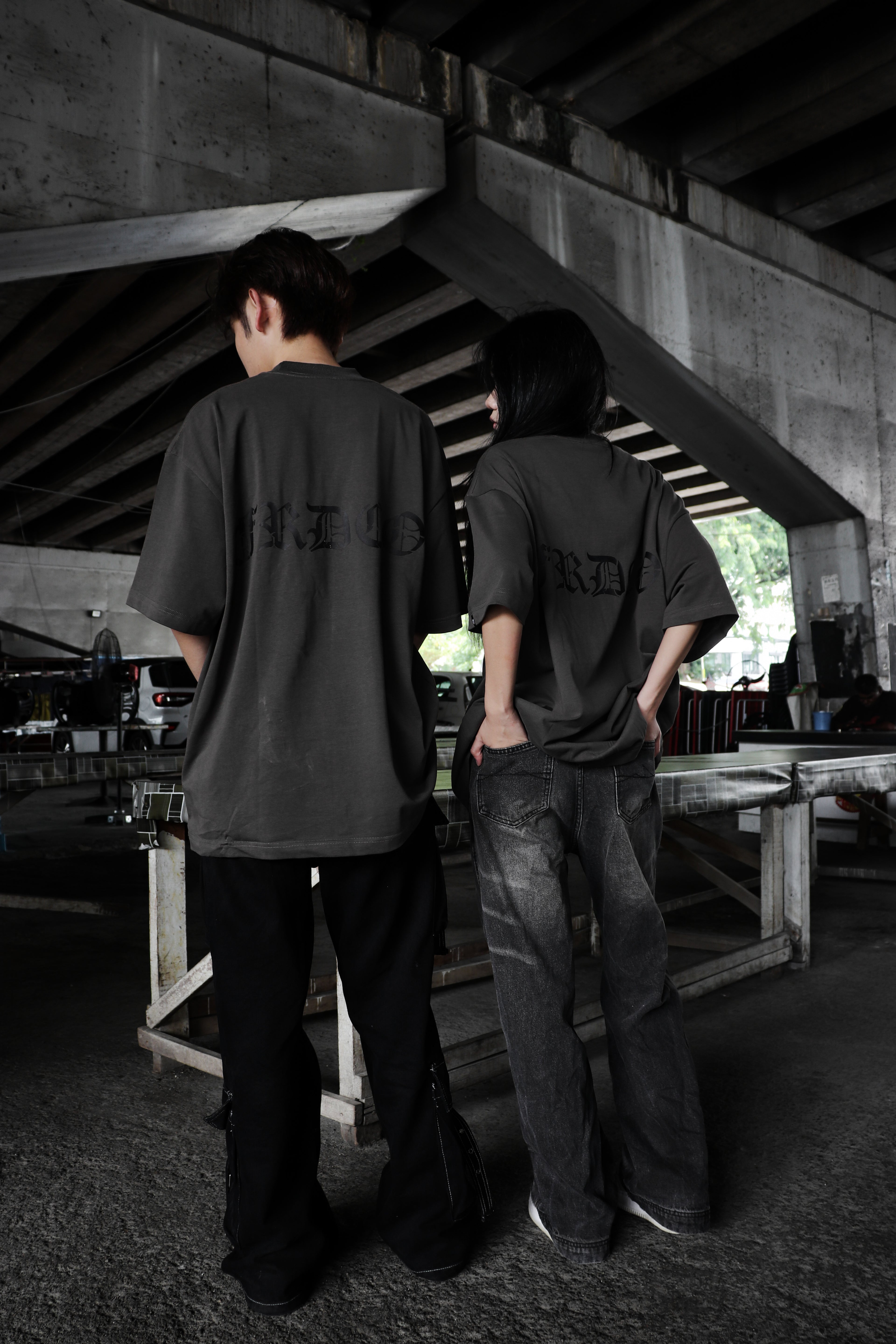 Stoned Hearts Tee Grey