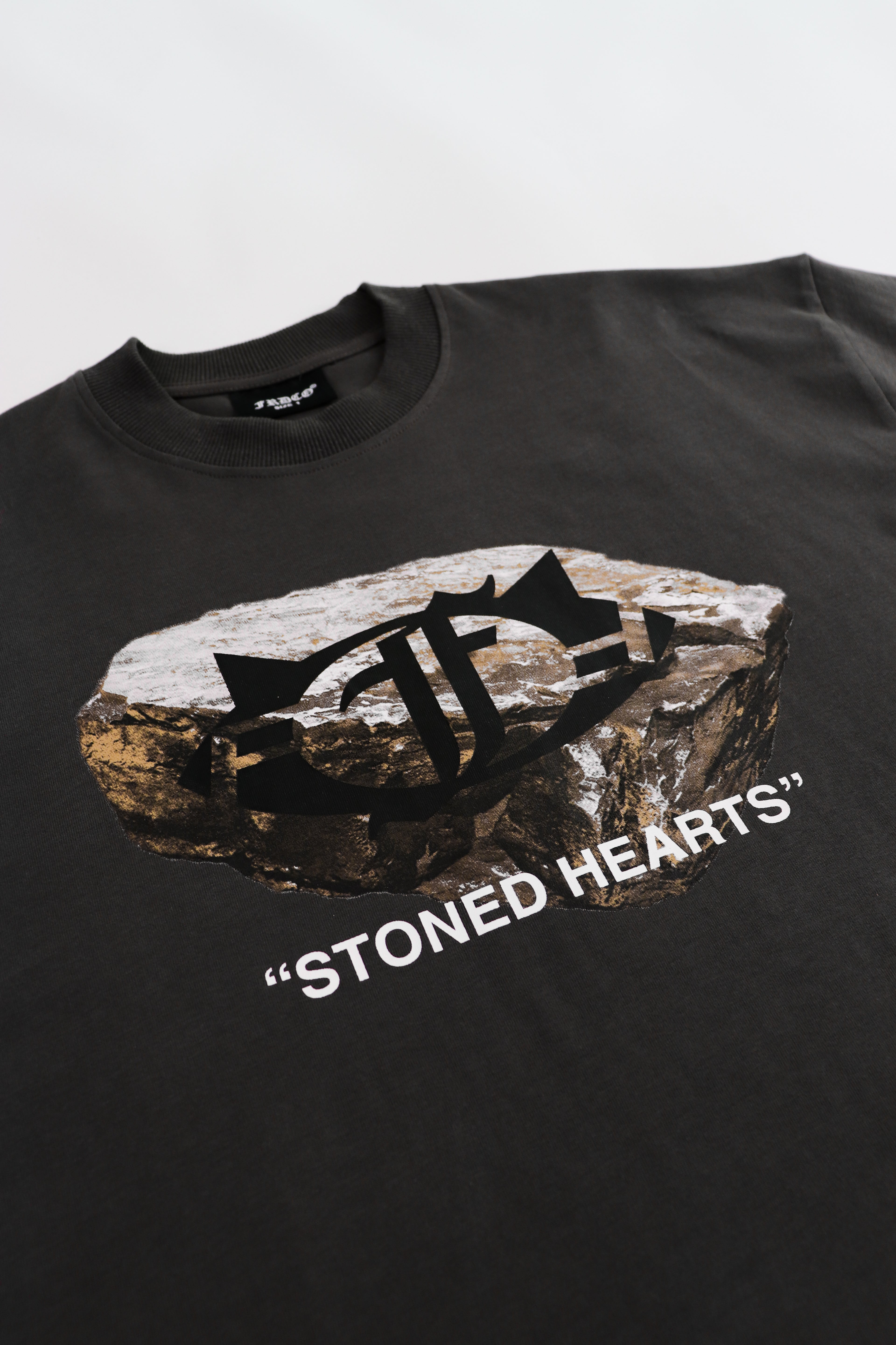 Stoned Hearts Tee Grey